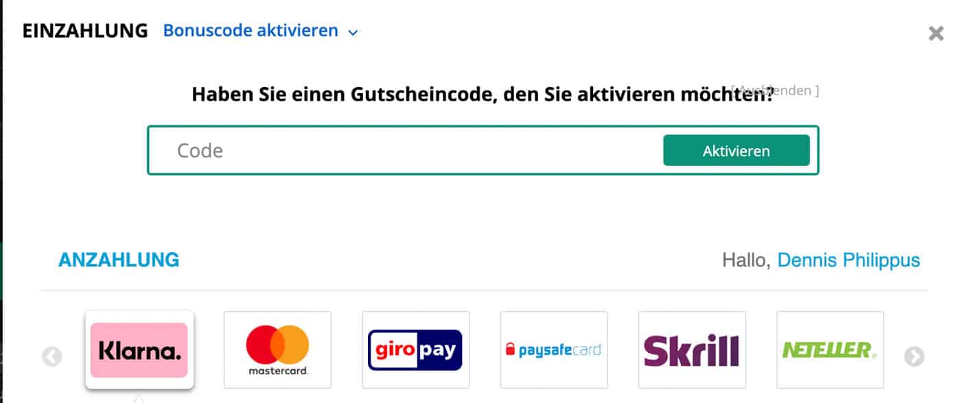 1bet Zahlungen