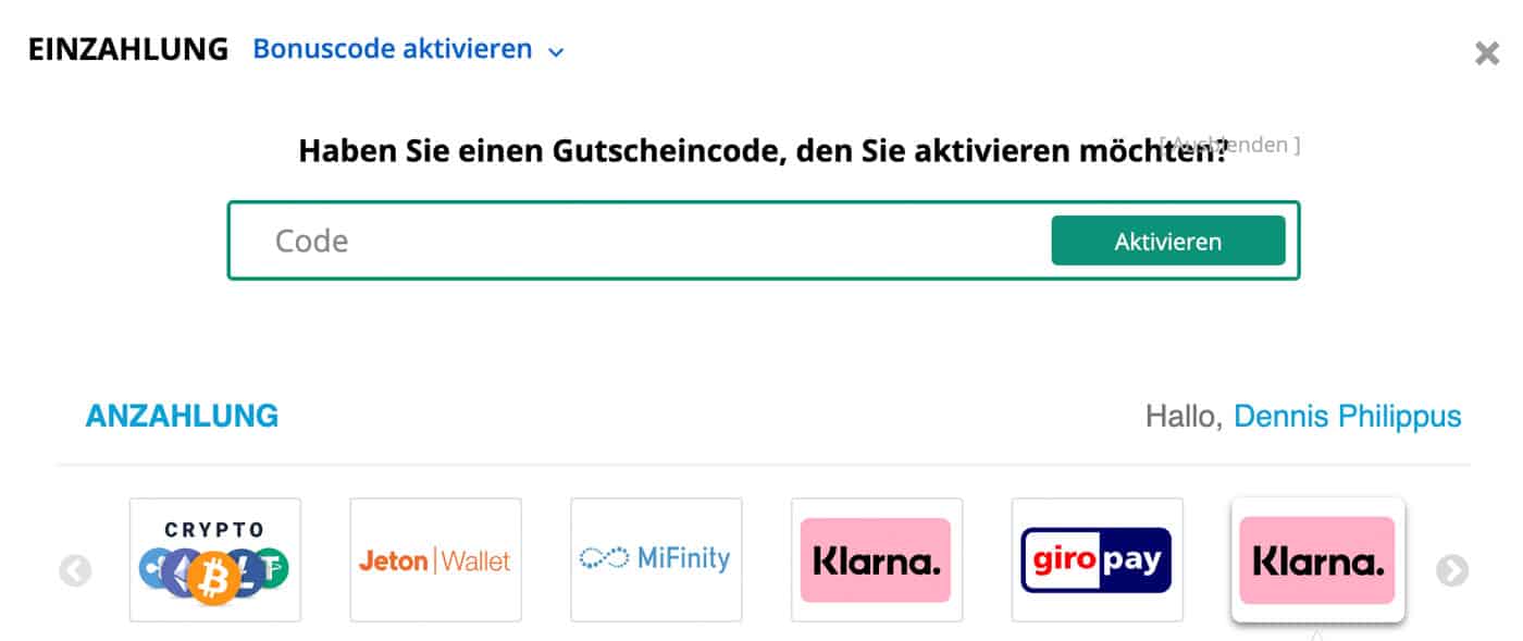 1bet Zahlungen