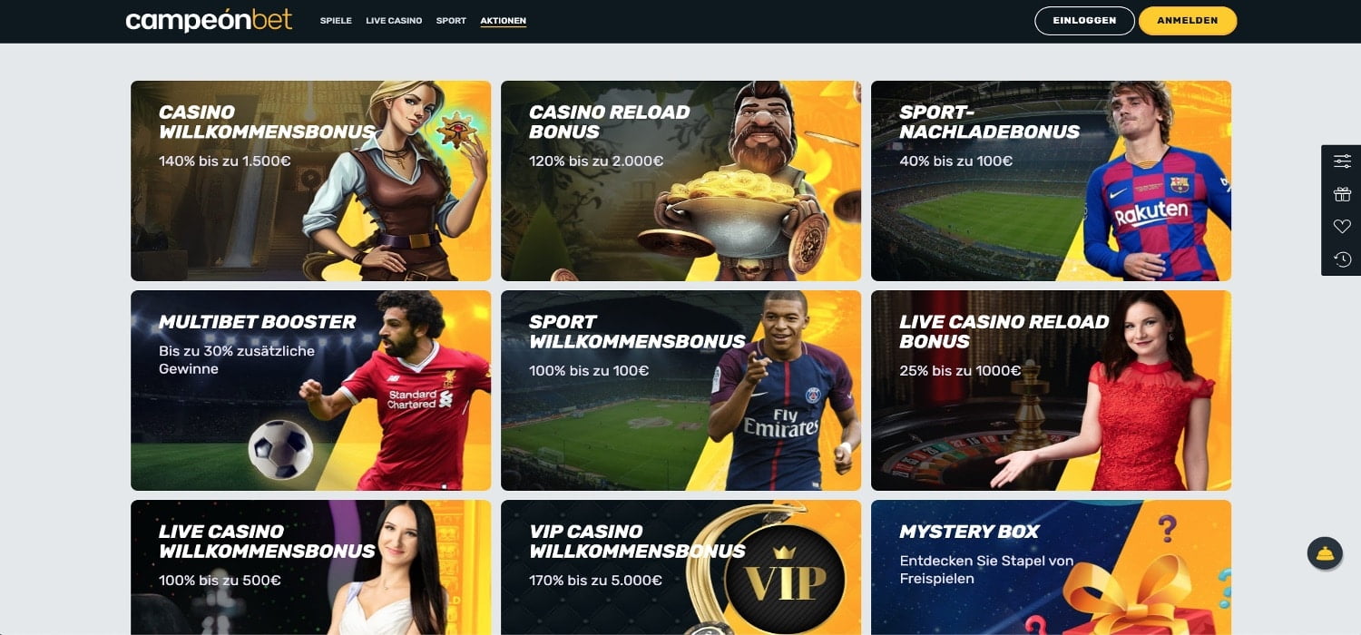 Campeonbet Bonus Aktionen