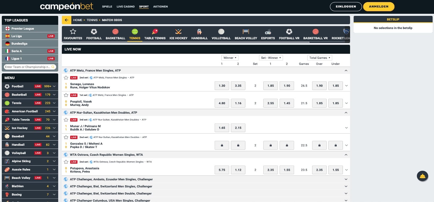 Campeonbet Live Wetten