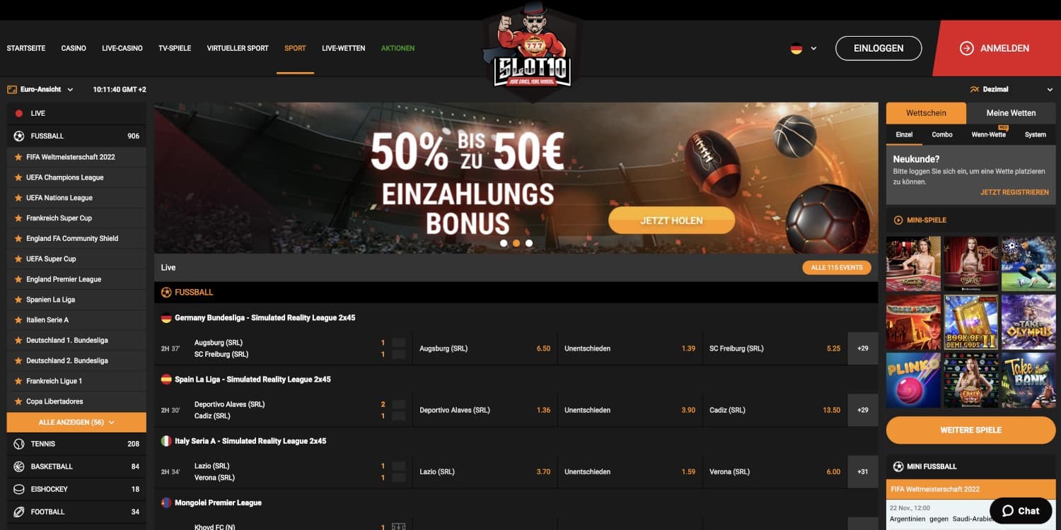 Slot10 Sportwetten