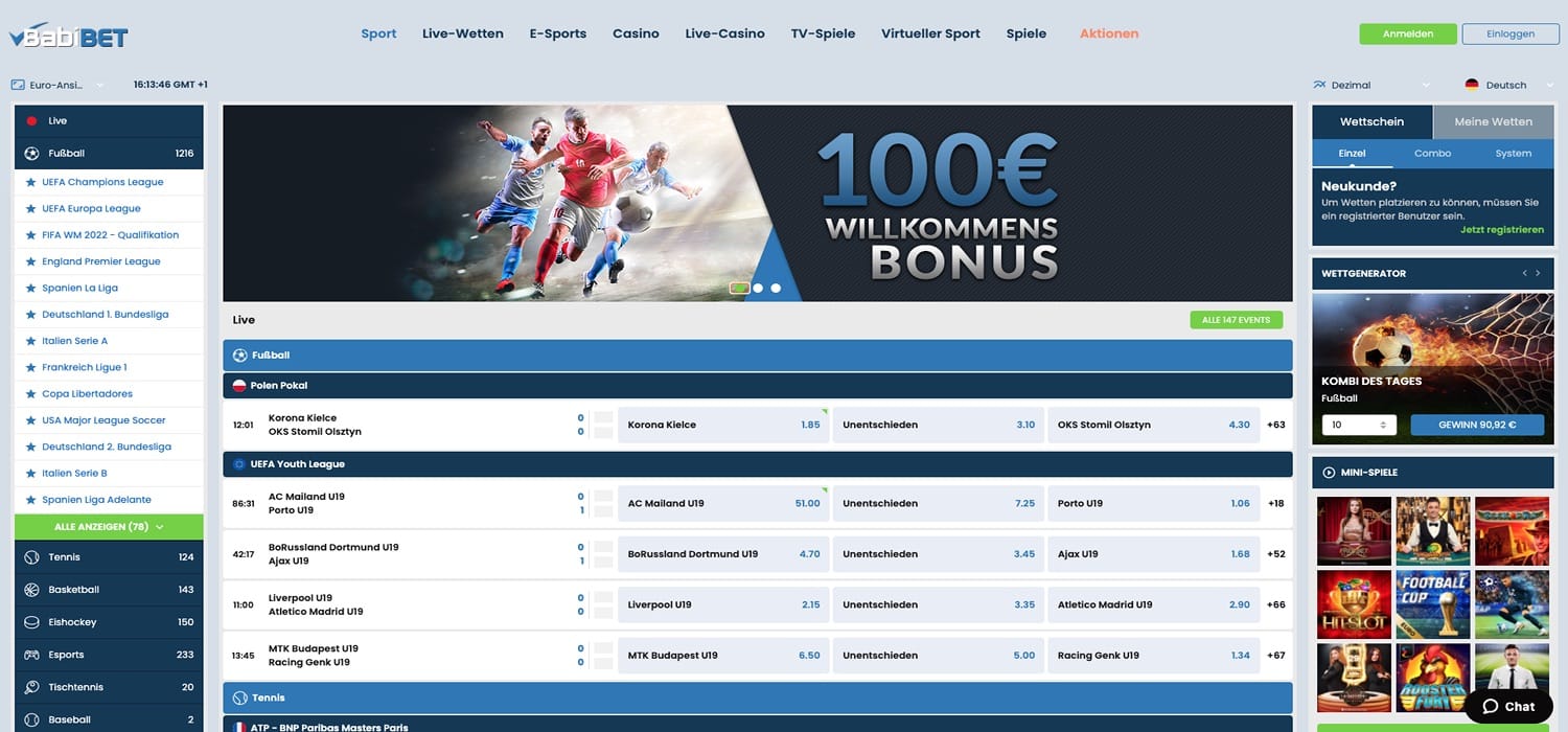 Babibet Sportwetten