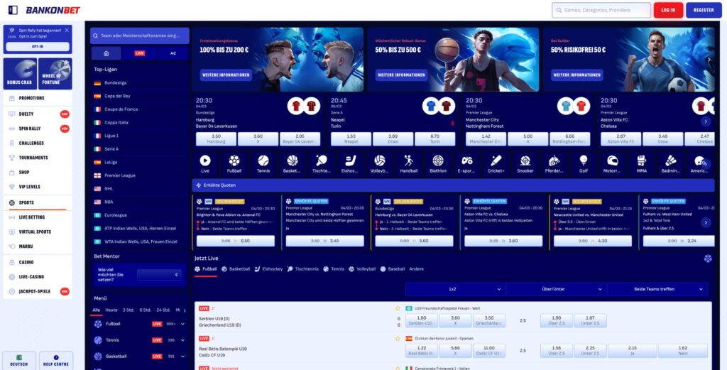Bankonbet Sportwetten