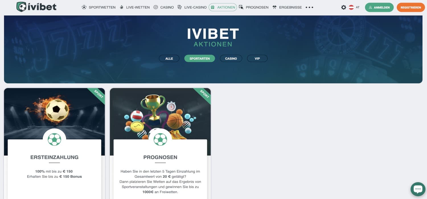Ivibet Bonus Aktionen