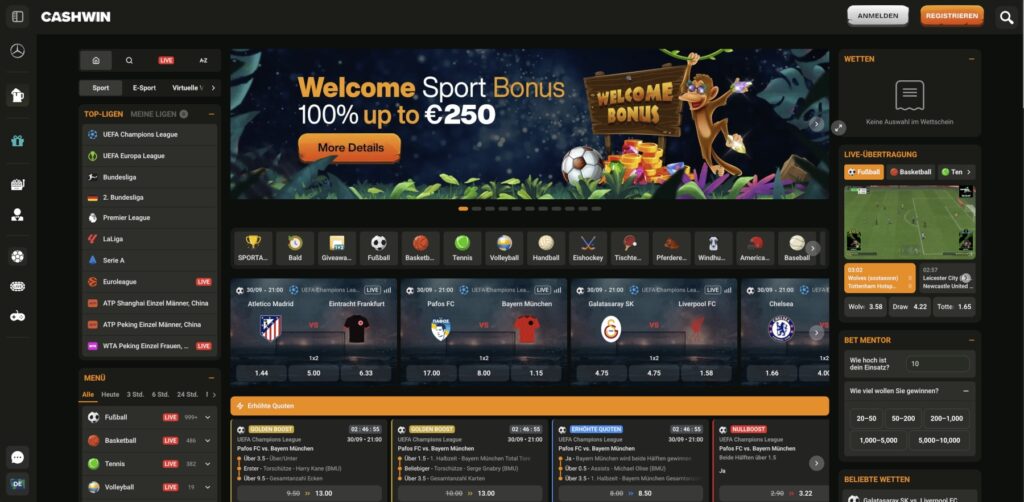 CashWin Sportwetten
