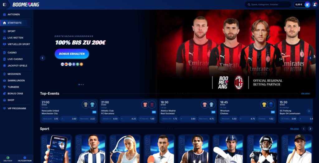 Boomerang Bet Bonus