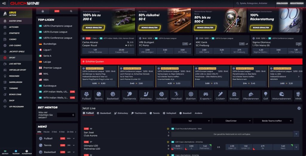 QuickWin Sportwetten