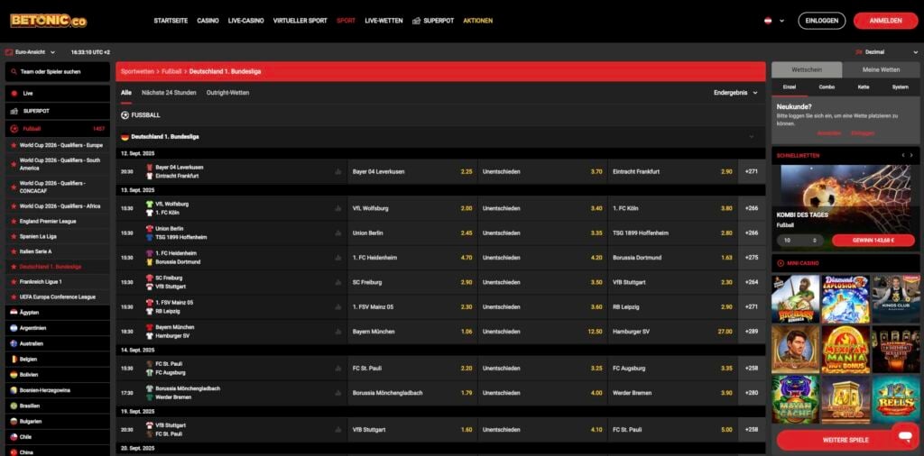 Betonic Bundesliga Wetten