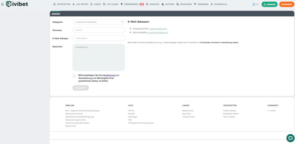 ivibet Kontakt