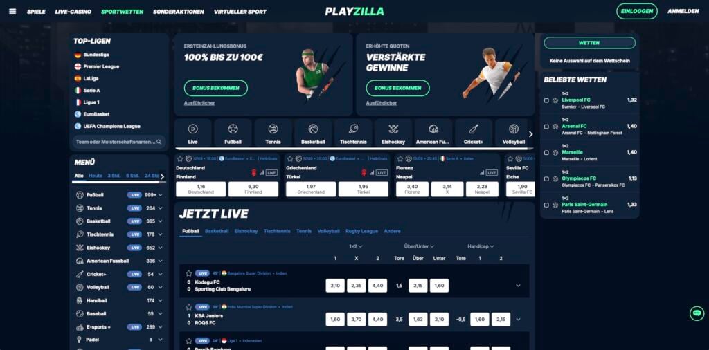 Playzilla Sportwetten