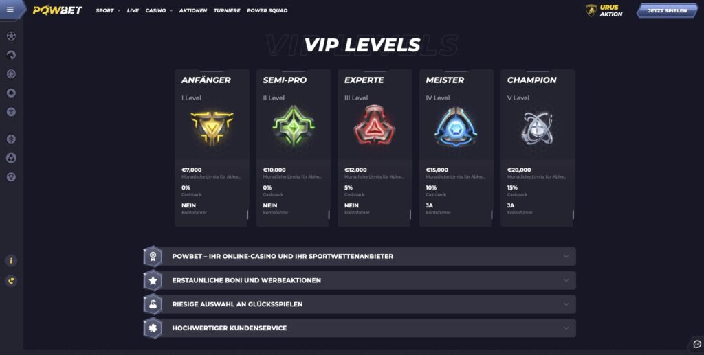 PowBet VIP