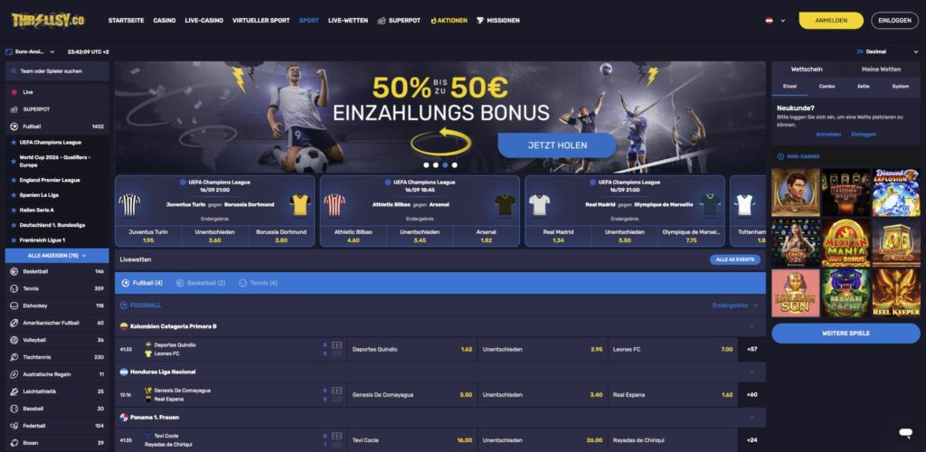 Thrillsy Sportwetten