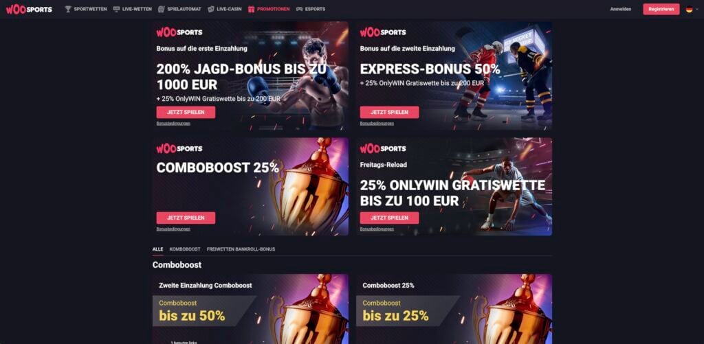 WooSports Aktionen