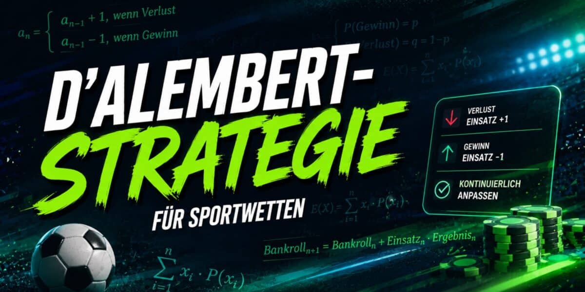 D'Alembert-Strategie für Sportwetten
