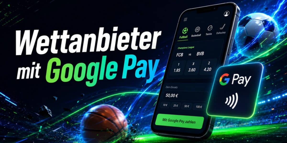 Wettanbieter mit Google Pay
